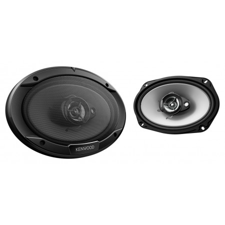 Колонки автомобильные Kenwood KFC-S6966 400Вт 91дБ 4Ом 16x23см (6x9дюйм) (ком.:2кол.) коаксиальные трехполосные