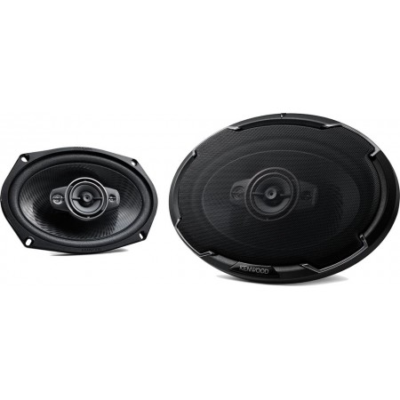 Колонки автомобильные Kenwood KFC-PS6986 600Вт 88дБ 4Ом 15x23см (6x9дюйм) (ком.:2кол.) коаксиальные четырехполосные