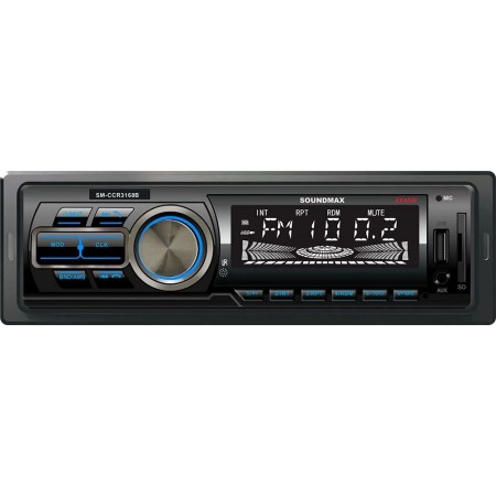 Автомагнитола Soundmax SM-CCR3168B 1DIN 4x45Вт (SM-CCR3168B(ЧЕРНЫЙ)\B)