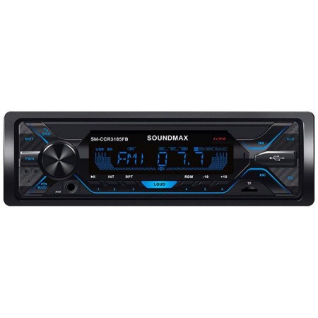 Автомагнитола Soundmax SM-CCR3185FB 1DIN 4x50Вт (SM-CCR3185FB(ЧЕРНЫЙ)\RGB)