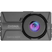 Видеорегистратор Digma FreeDrive 300DW черный 2Mpix 1440x2560 1440p 130гр.