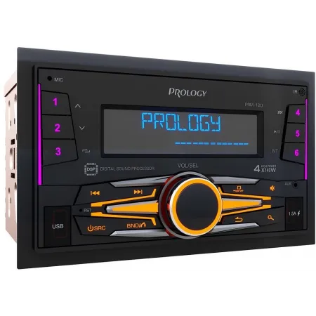 Автомагнитола Prology PRM-120 2DIN 4x140Вт v4.2 AUX DSP 3 ПДУ (PRPRM120)