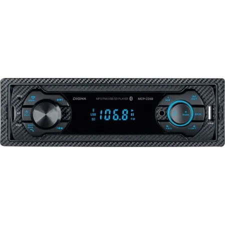 Автомагнитола Digma MCP-226B 1DIN 4x45Вт 2