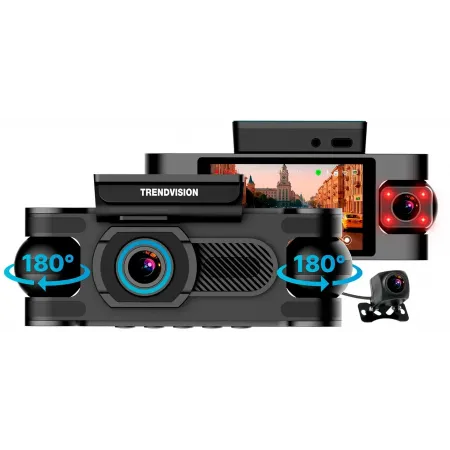 Видеорегистратор TrendVision Proof 360 черный 2Mpix 1440x2560 1440p 150гр. GPS SigmaStar SSC8826Q