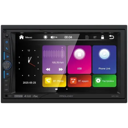 Автомагнитола Prology MPV-390 2DIN 4x60Вт v4.2 7" 1 (PRMPV390)