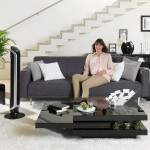 Вентилятор напольный Tefal VF6670F0 40Вт скоростей:4 ПДУ черный
