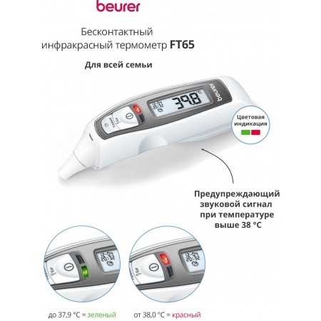 Термометр инфракрасный Beurer FT65 белый