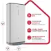 Водонагреватель Ariston Velis Lux Inox PW ABSE WIFI 100 2.5кВт 100л электрический настенный/серый