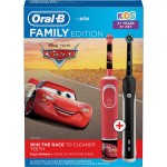 Набор электрических зубных щеток Oral-B Family Edition Pro 1 700+Kids Cars черный/красный