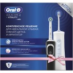 Набор электрических зубных щеток Oral-B Vitality 100 + Aquacare 4 Oxyjet черный/белый Набор электрических зубных щеток Oral-B Vitality 100 + Aquacare 4 Oxyjet черный/белый