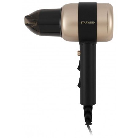 Фен Starwind SHD 7072 1800Вт черный/золотистый