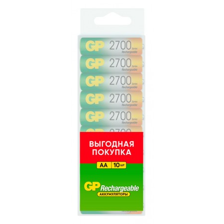 Аккумулятор GP 270AAHC AA NiMH 2700mAh (10шт)