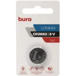 Батарея Buro Lithium CR2032 (1шт) блистер