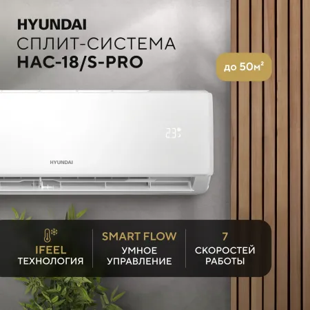 Сплит-система Hyundai HAC-18/S-PRO белый