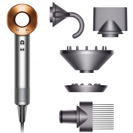 Фен Dyson Supersonic HD07 1600Вт никель/медный (389922-01)