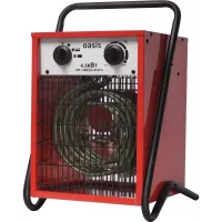 Тепловая пушка электрическая Oasis TP-45S 4500Вт красный/черный Тепловая пушка электрическая Oasis TP-45S 4500Вт красный/черный