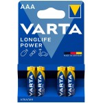 Батарея Varta Longlife power HIGH ENERGY Alkaline LR03 AAA (4шт) блистер