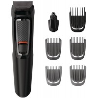 Триммер Philips MG3720/15 черный (насадок в компл:7шт)