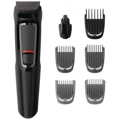 Триммер Philips MG3720/15 черный (насадок в компл:7шт)