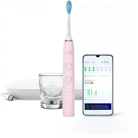 Зубная щетка электрическая Philips Sonicare DiamondClean HX9911/29 розовый