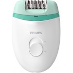 Эпилятор Philips BRE224/00 скор.:2 насад.:1 белый/мятный