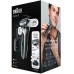 Бритва сетчатая Braun Series 7 71-S7200cc реж.эл.:3 питан.:аккум. черный/серебристый