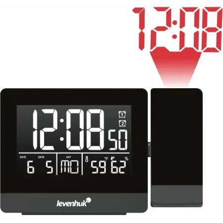 Термогигрометр Levenhuk L70 с проекцией черный