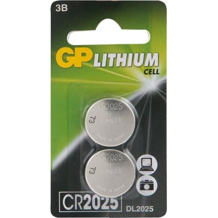 Батарея GP Lithium CR2025 (2шт) блистер