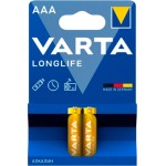 Батарея Varta Longlife Alkaline LR03 AAA (2шт) блистер