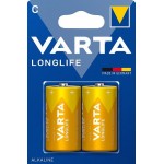 Батарея Varta Longlife Alkaline LR14C (2шт) блистер