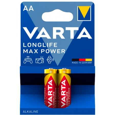 Батарея Varta LongLife Max Power LR6 Alkaline AA (2шт) блистер