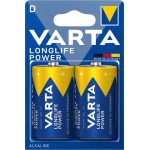 Батарея Varta Longlife power LR20 BL2 Alkaline D (2шт) блистер