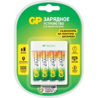 Зарядное устройство GP Rechargeable GP Е411/210AAHCCS-2CR1 AA/AAA NiMH 2100mAh (4шт) блистер