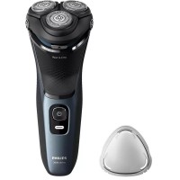 Бритва роторная Philips S3144/00 реж.эл.:3 питан.:аккум. темно-синий