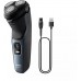 Бритва роторная Philips S3144/00 реж.эл.:3 питан.:аккум. темно-синий