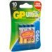 Батарея GP Ultra Plus Alkaline 24AUPNEW-2CR4 AAA (4шт) блистер