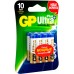 Батарея GP Ultra Plus Alkaline GP 24AUP-2CR8 AAA (8шт) блистер