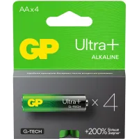 Батарея GP Ultra Plus Alkaline 15AUPA21-2CRSB4 AA (4шт) блистер