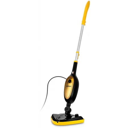 Швабра паровая Kitfort КТ-1067 1300Вт черный/желтый