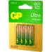 Батарея GP Ultra Alkaline 24AUA21-2CRSBC4 AAA (4шт) блистер