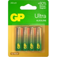 Батарея GP Ultra Alkaline 15AUA21-2CRSBC4 AA (4шт) блистер