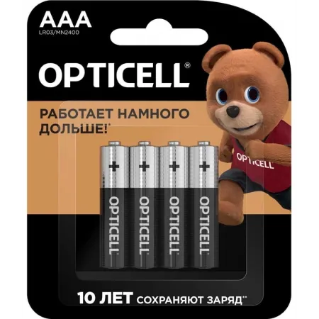 Батарея Opticell Basic LR03 AAA (4шт) блистер