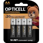 Батарея Opticell Professional LR6 AA (4шт) блистер