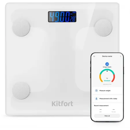 Весы напольные электронные Kitfort КТ-845 макс.180кг белый Весы напольные электронные Kitfort КТ-845 макс.180кг белый