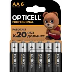 Батарея Opticell Professional LR6 AA (6шт) блистер