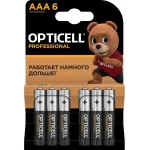 Батарея Opticell Professional LR03 AAA (6шт) блистер