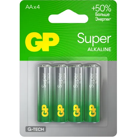 Батарея GP Super 15AA21-2CRSBC4 AA (4шт) блистер