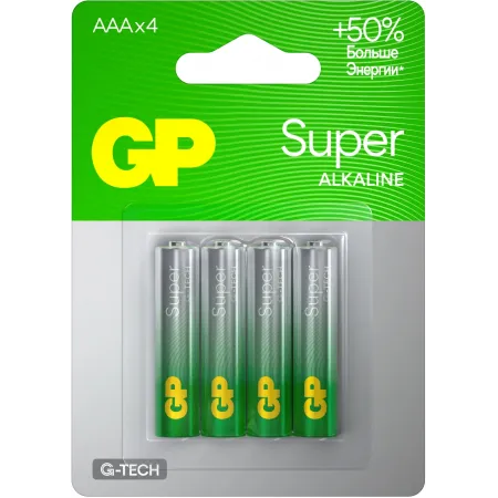 Батарея GP Super 24AA21-2CRSBC4 AAA (4шт)