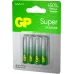 Батарея GP Super 24AA21-2CRSBC4 AAA (4шт)