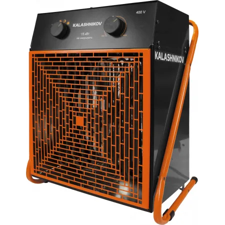 Тепловентилятор Kalashnikov Тетра KVF-E15-32 15000Вт черный/оранжевый Тепловентилятор Kalashnikov Тетра KVF-E15-32 15000Вт черный/оранжевый